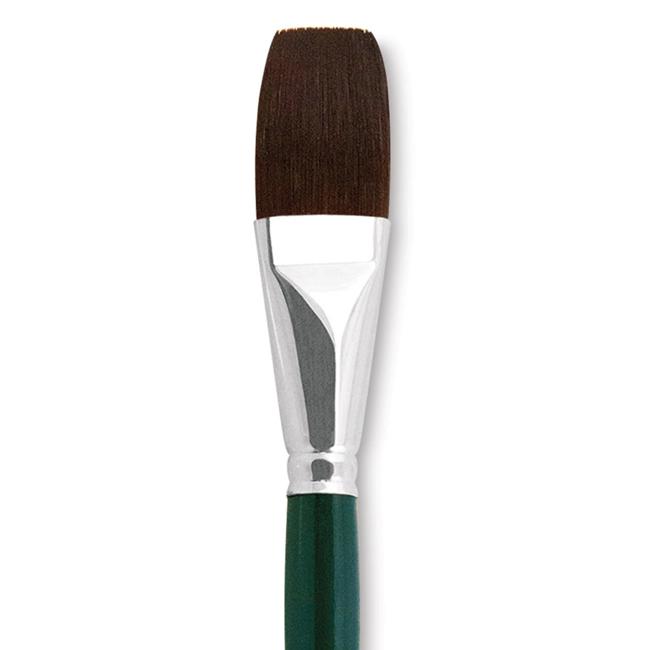 Silver Brush Ruby Satin Synthetic Brush - Stroke, Size 1", Short Handle